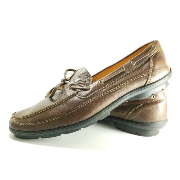 Sandro Mussolini Casual Loafer Men's Size 11 Brown Leather - Picture 2 of 9